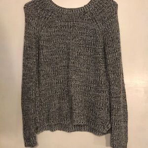 Grey knitted sweater